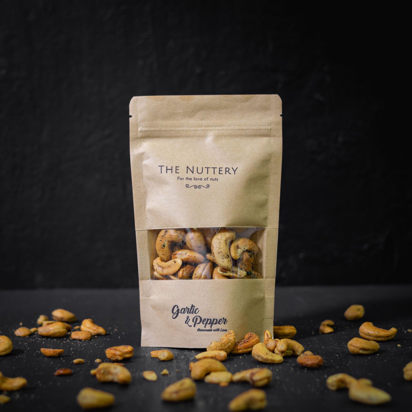 Garlic & Pepper Cashews - The Nuttery