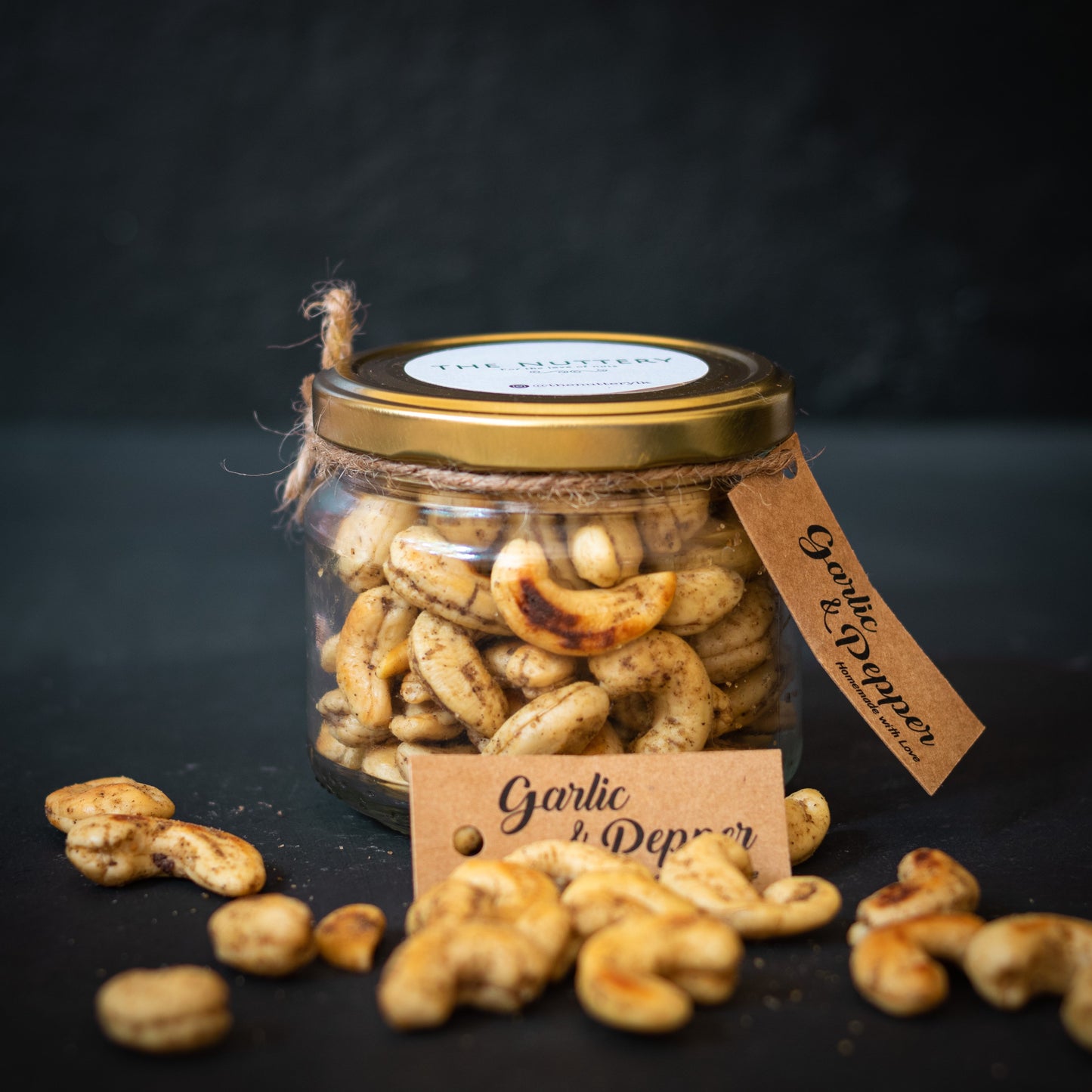 Garlic & Pepper Cashews - The Nuttery