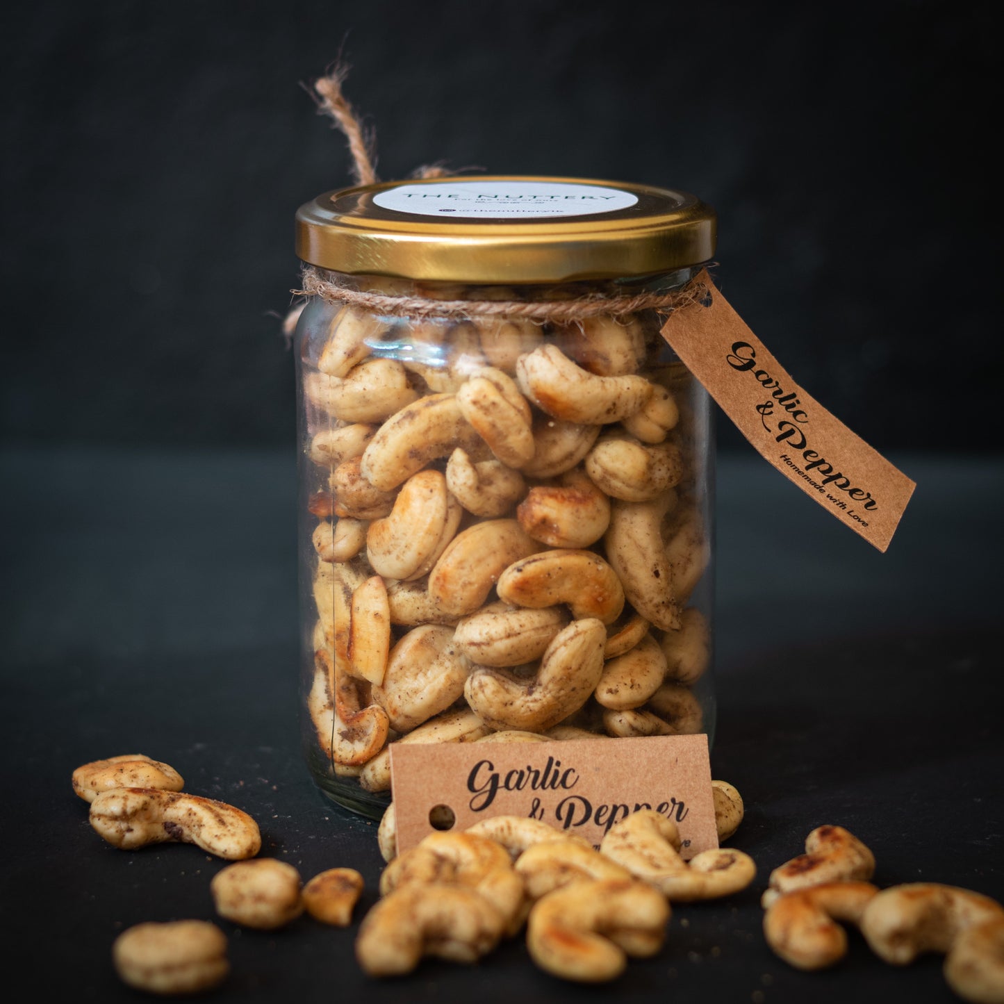 Garlic & Pepper Cashews - The Nuttery