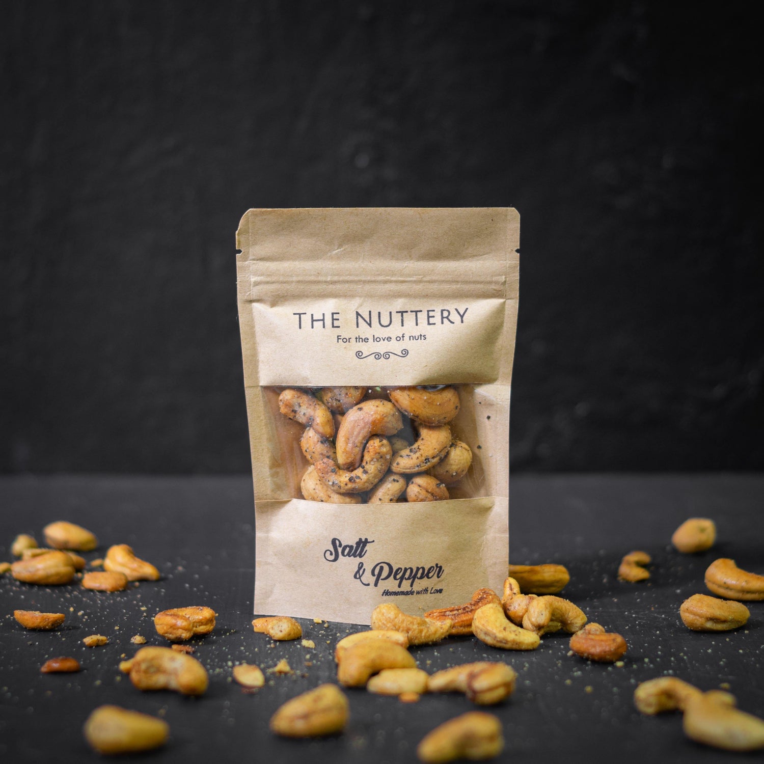 Salt & Pepper Cashews - The Nuttery