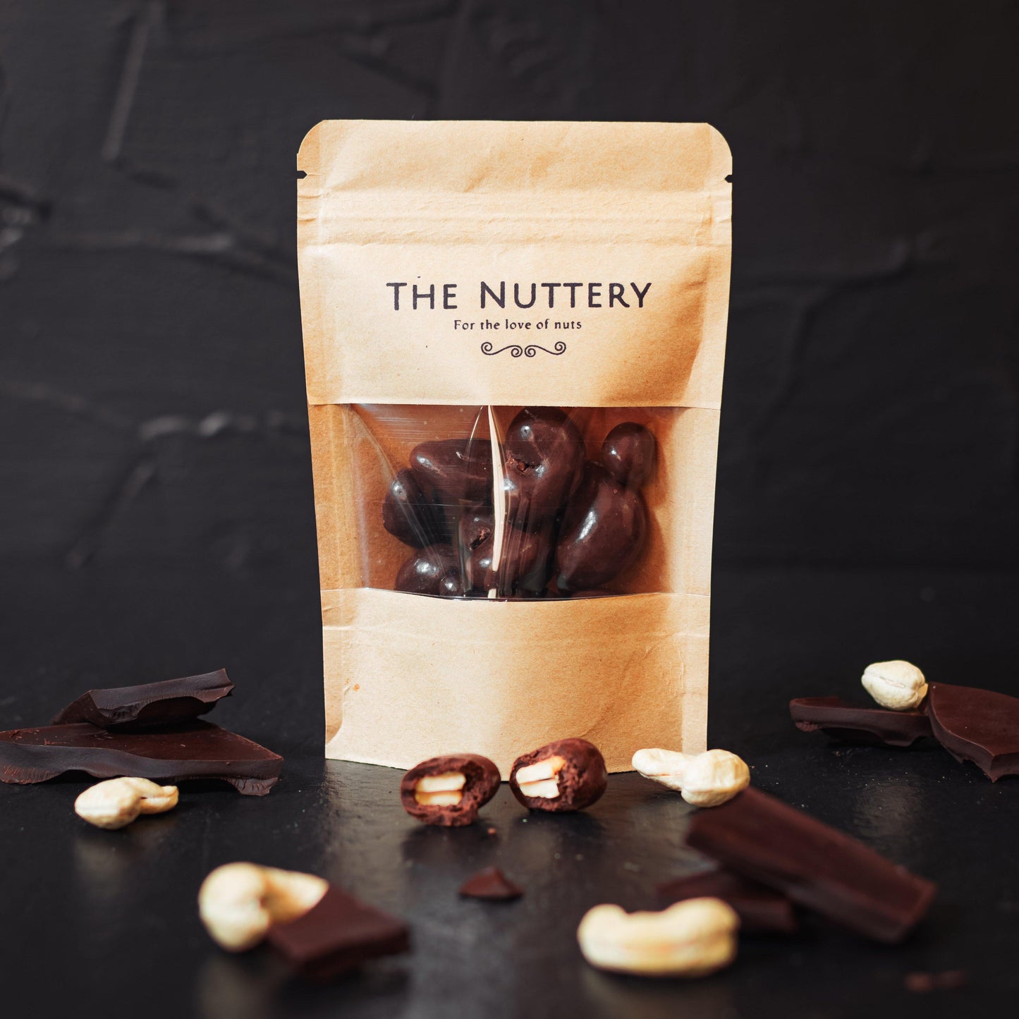 Belgian Dark Chocolate Cashews - The Nuttery