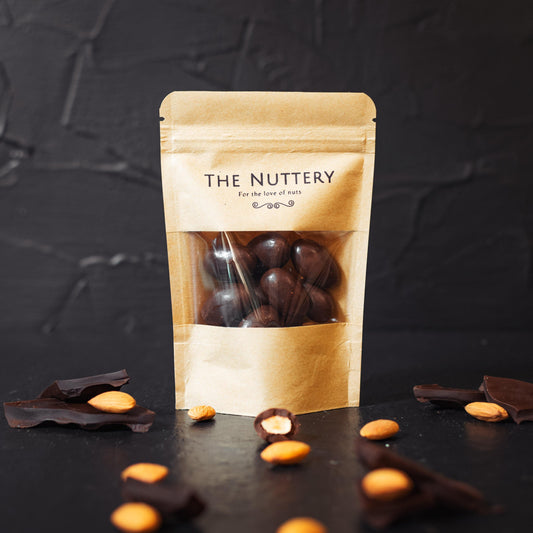 Belgian Dark Chocolate Almonds - The Nuttery