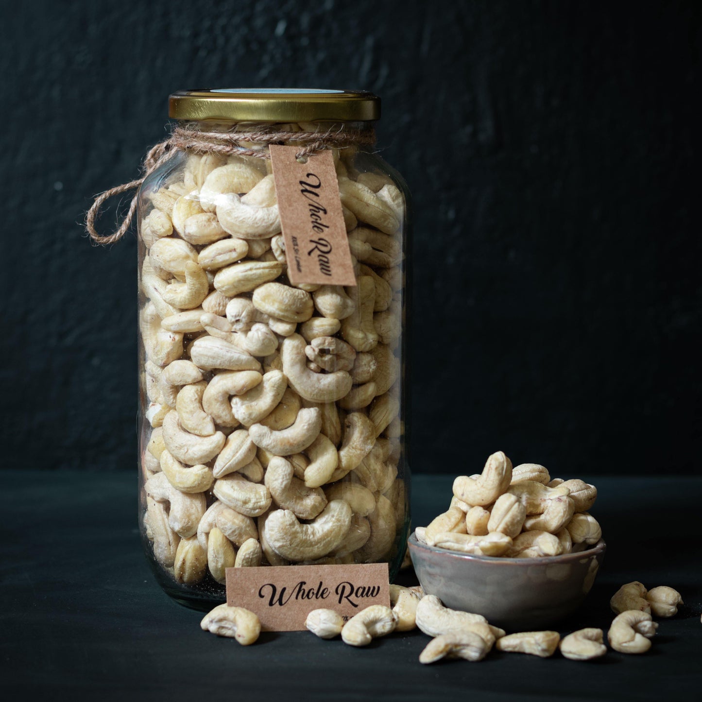Premium Raw Cashews (Dehydrated, Whole) - The Nuttery